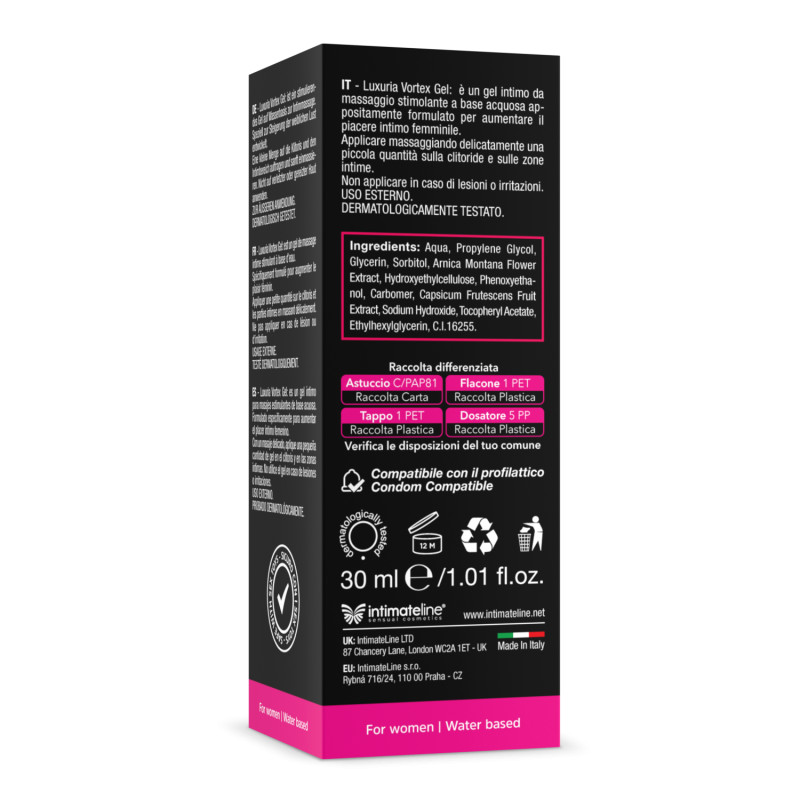 Luxuria Vortex Warming Effect Women’s Underwear Stimulating Gel Warm Effect