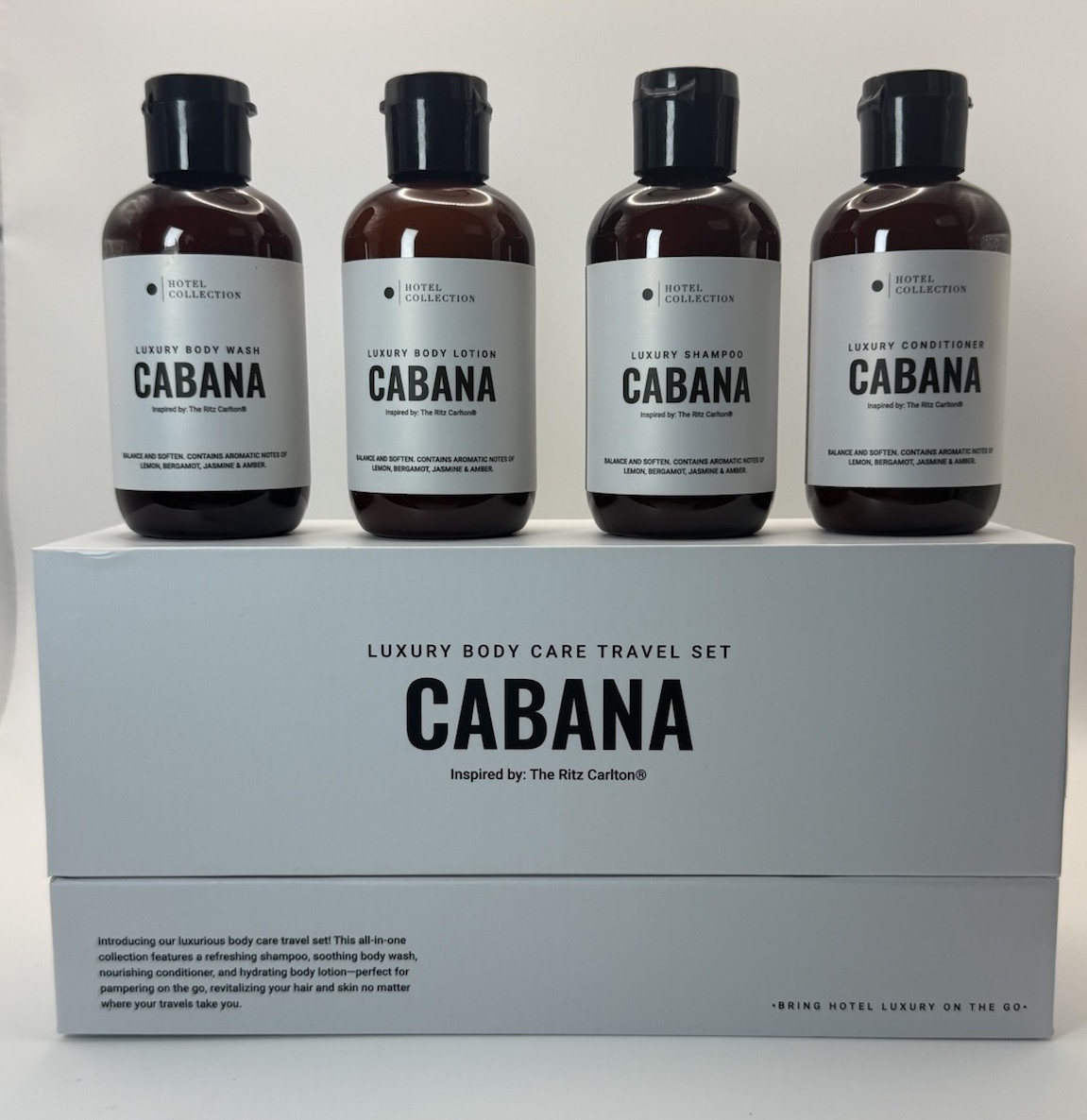 Hotel Collection Luxury Body Care Travel Set – CABANA (4 PC) 100 ML “The Ritz”