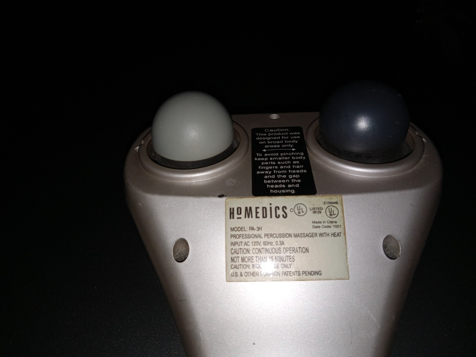 Homedics Professional Percussion Massager w/ Heat – Model PA-3H