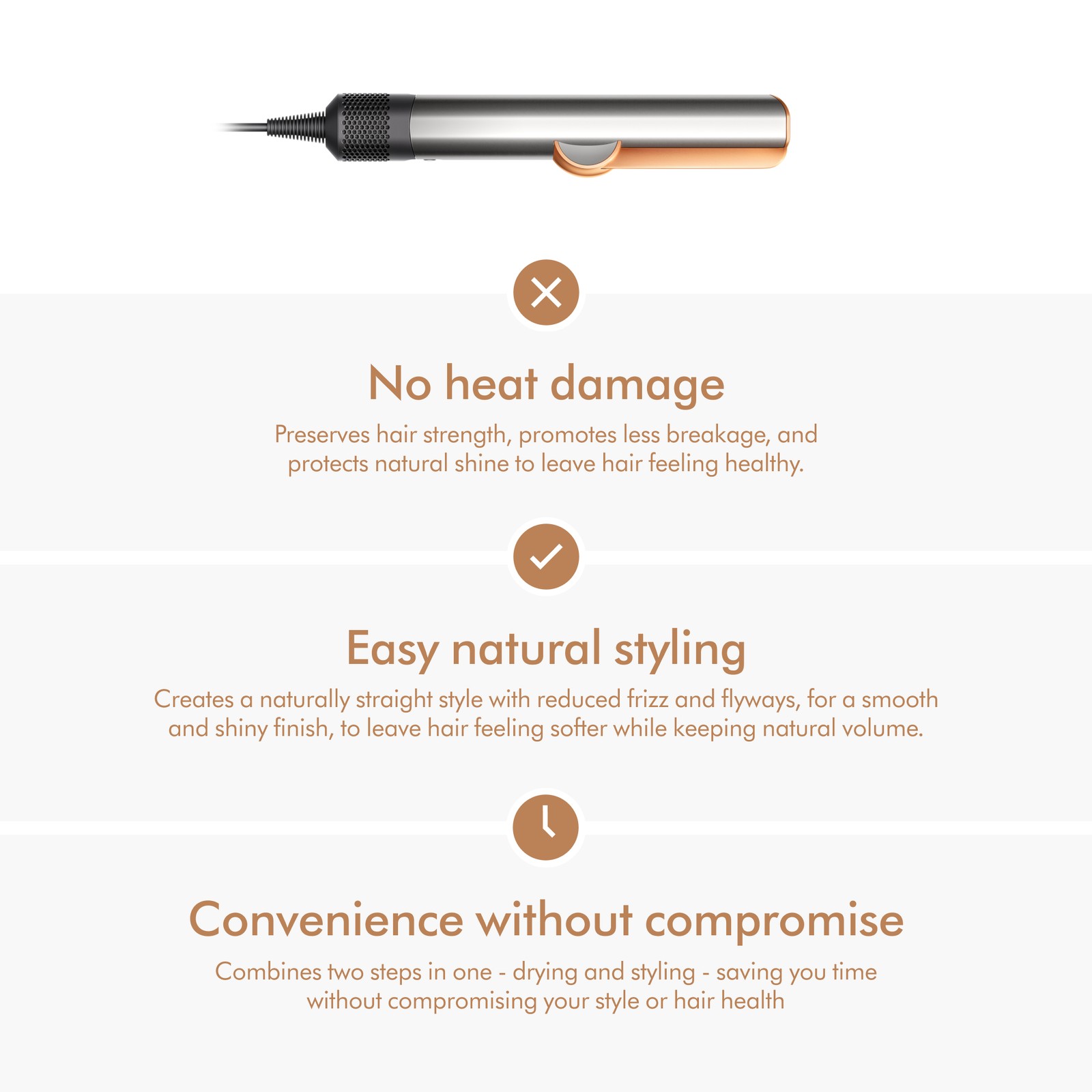 Dyson Airstrait™ Straightener | Nickel/Copper | Refurbished