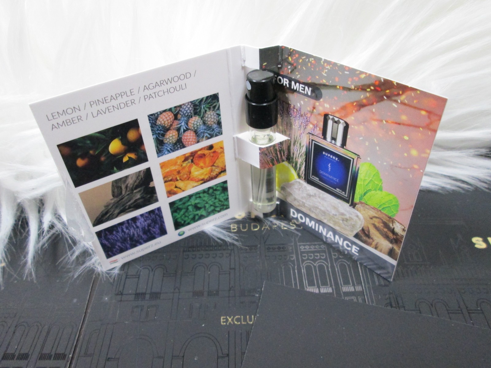 Superz DOMINANCE Extrait de parfum sample 0.06 fl oz. New w/card Sexy!