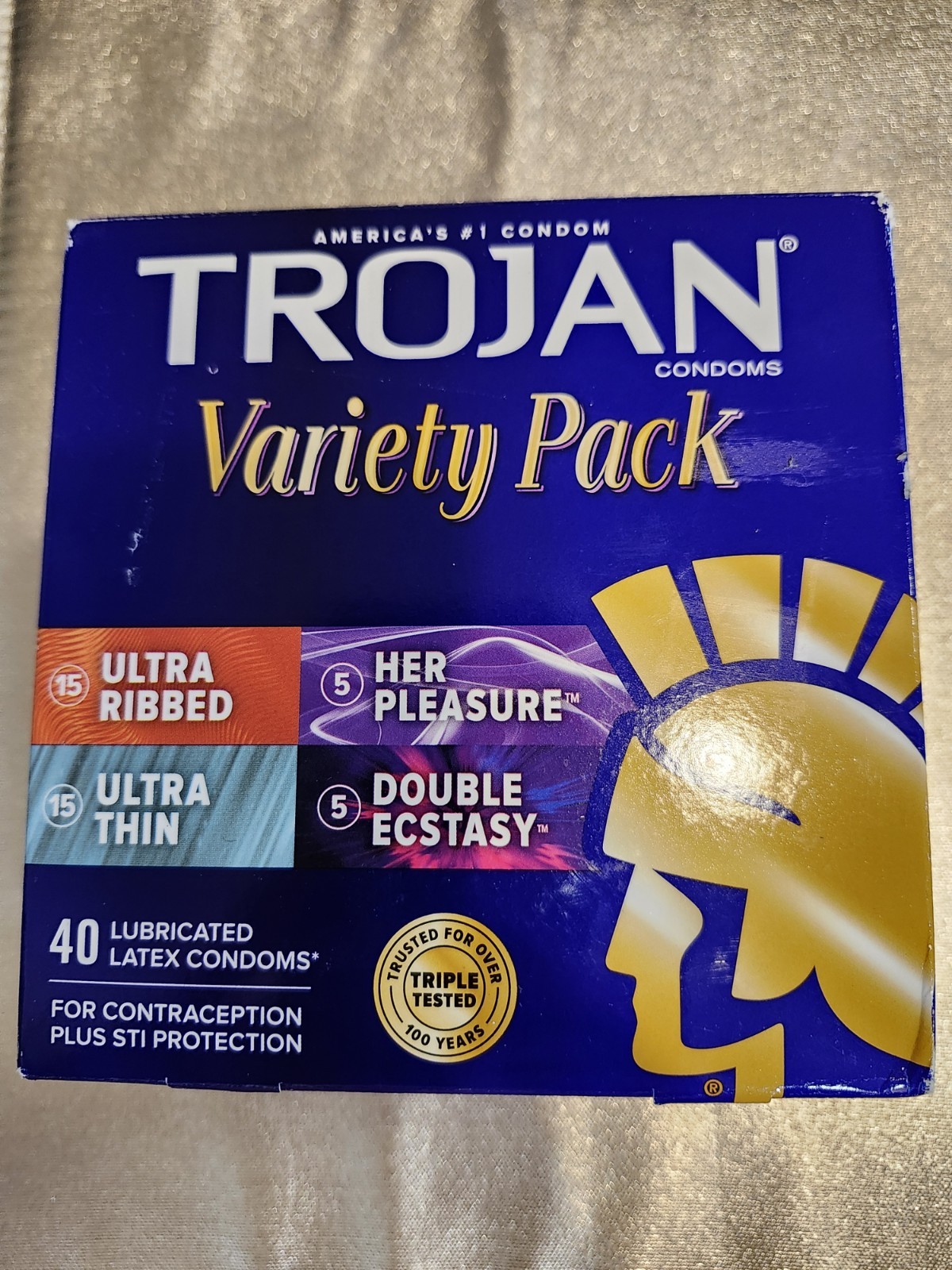 Trojan Variety Pack Male Condom 40 Count Exp 10/2025