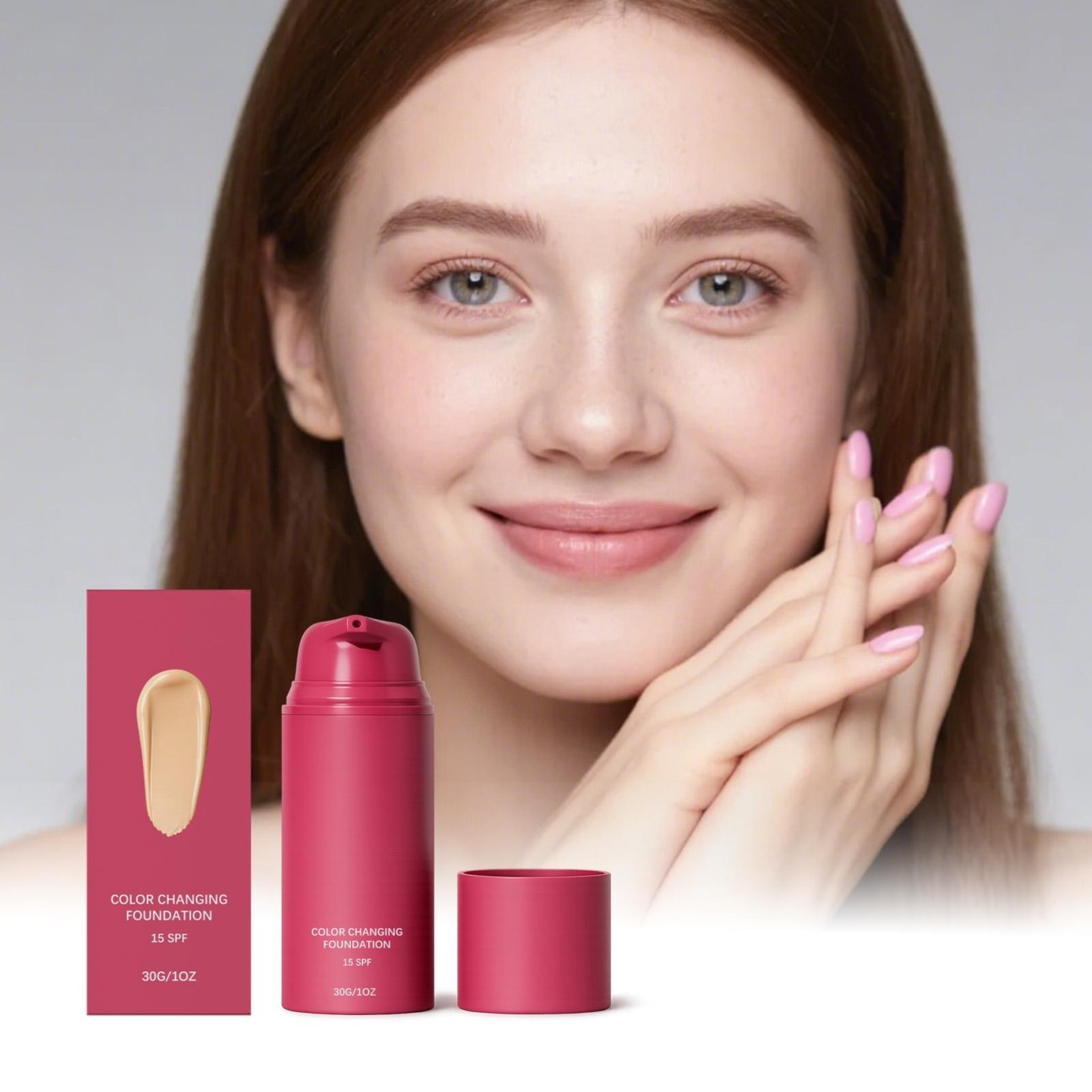 For All Skin Types Smooche Foundation Korean, Smooche Color Changing Foundation
