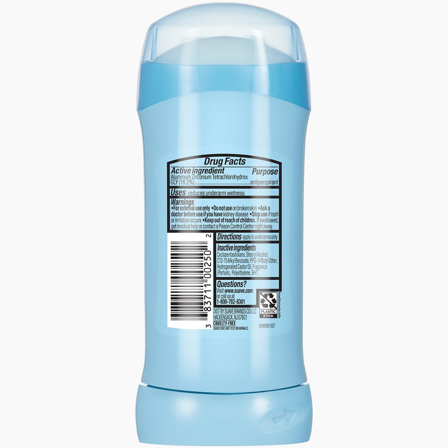 Suave Antiperspirant Deodorant for Women, Powder, 5.2 Ounce (Pack of 4)