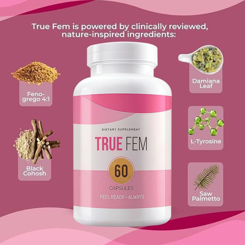 13-in-1 Vitamin ??Truefem 13-in-1 Capsules Vegan, Non-GMO ?C Botanical Blend