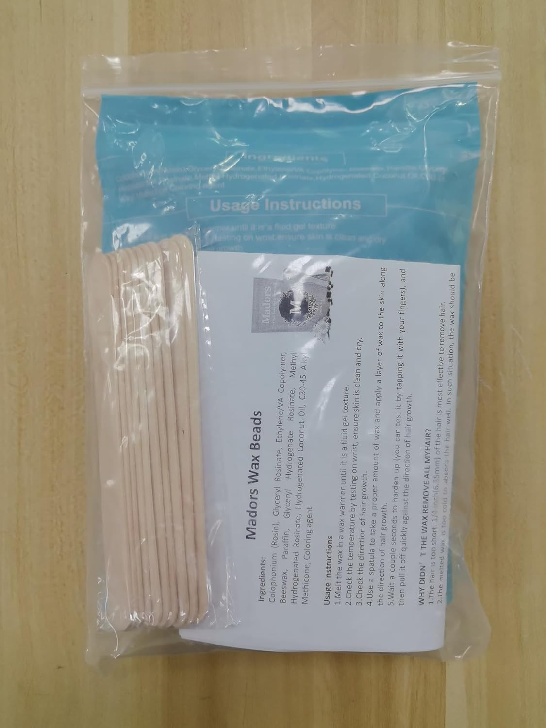 Hard Wax Beans Kit for Hair Removal – 1Lb Brazilian Underarms Body and Chest La
