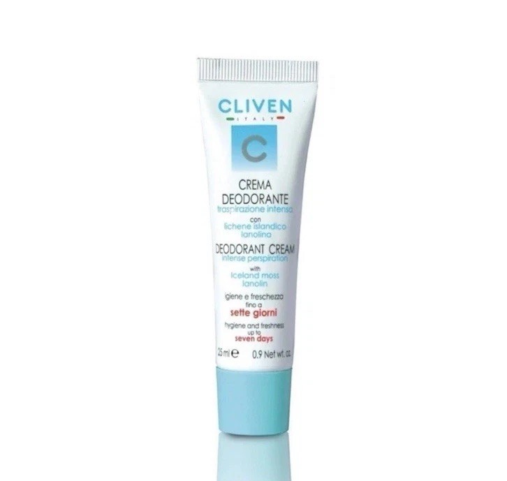 Cliven 7 Days Deodorant Cream for Intense Perspiration, 25 ml=0.9Oz