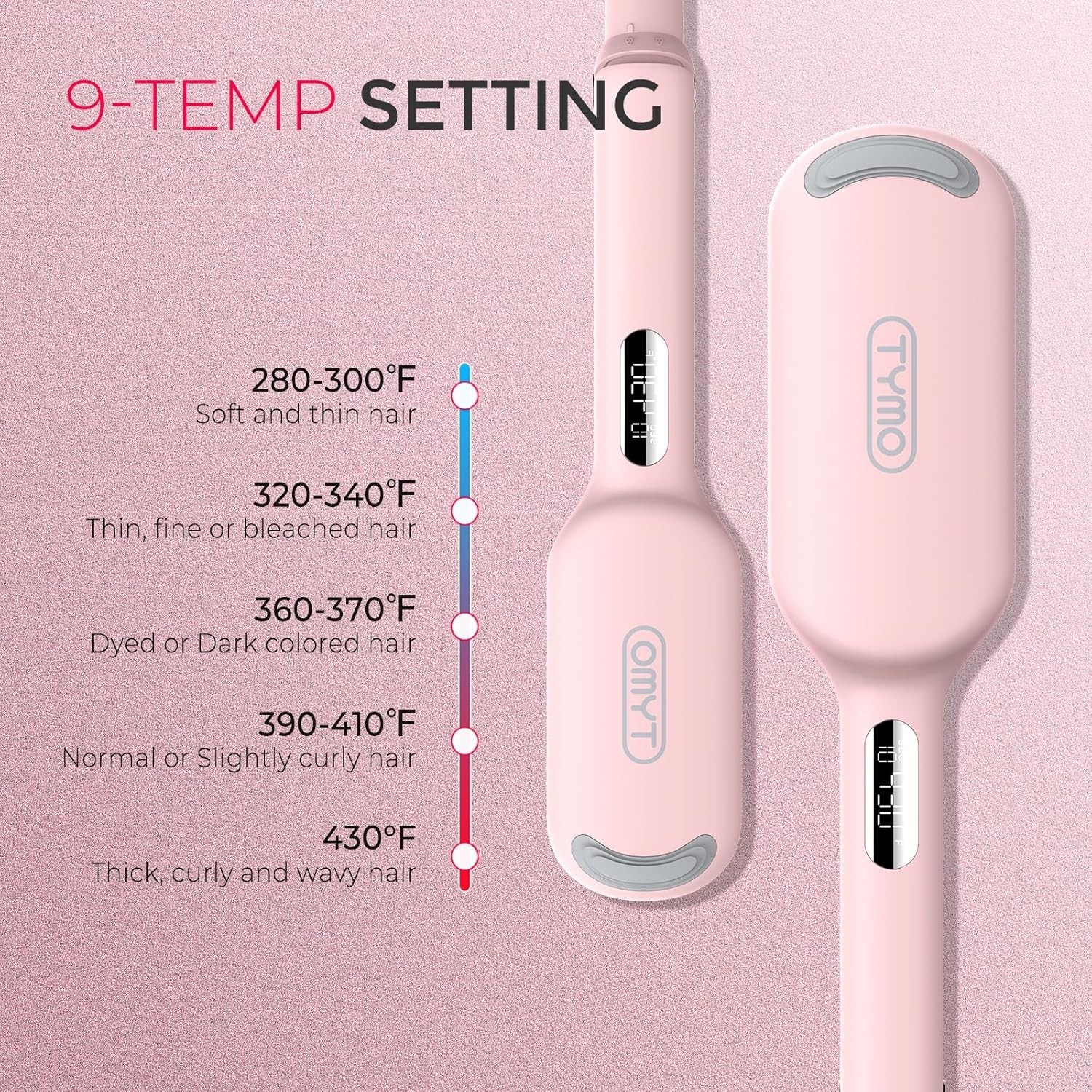 Curling Iron Hair Crimper Waver – ROVY Beach Waves Curling Wand, Ionic Deep W…