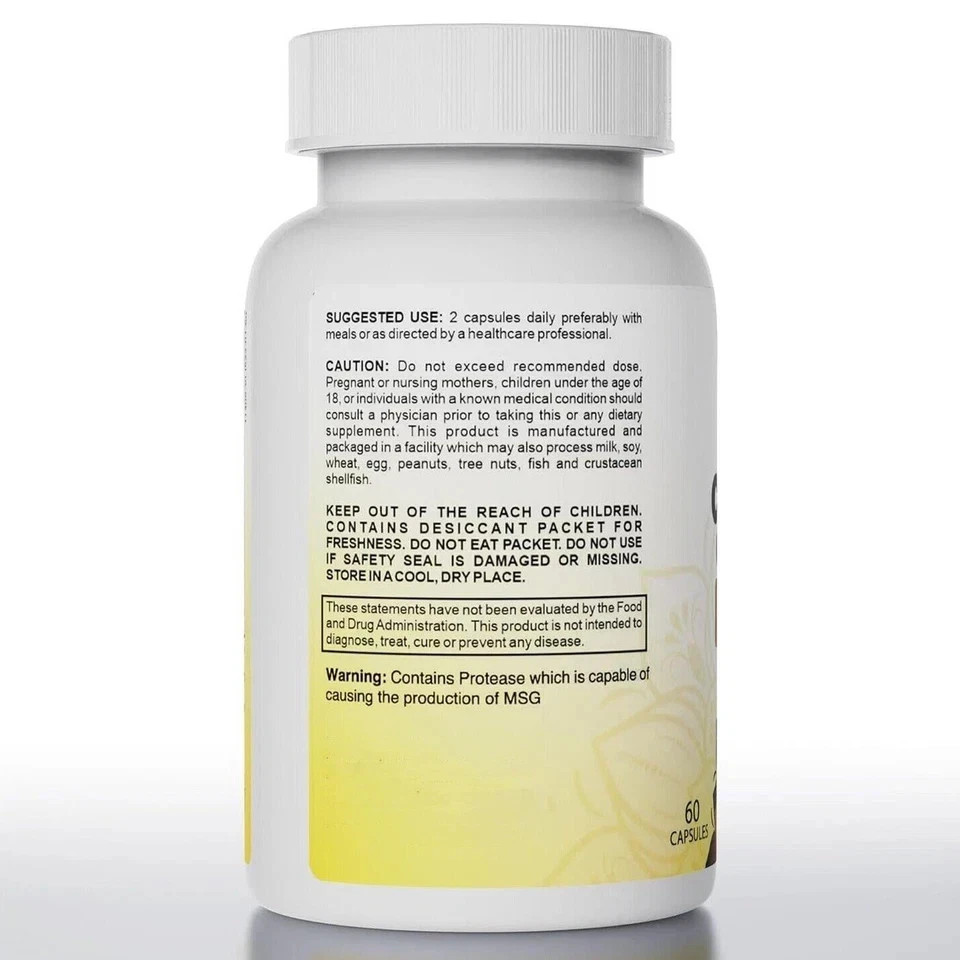Candida Cleanse 60 Softgels Gut & Colon Support Natural Herbs Intestinal-