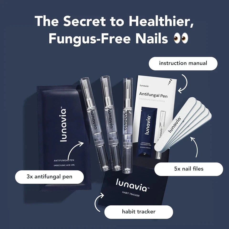 Lunavia Antifungal Pen – 25% Undecylenic Acid, Toenail Fungus Treatment Extra