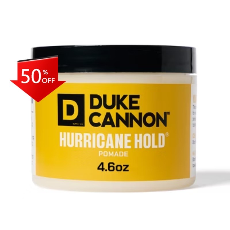 Duke Cannon Supply Co. Hurricane Hold Hair Pomade- Maximum Hold No Shine – 4.6oz
