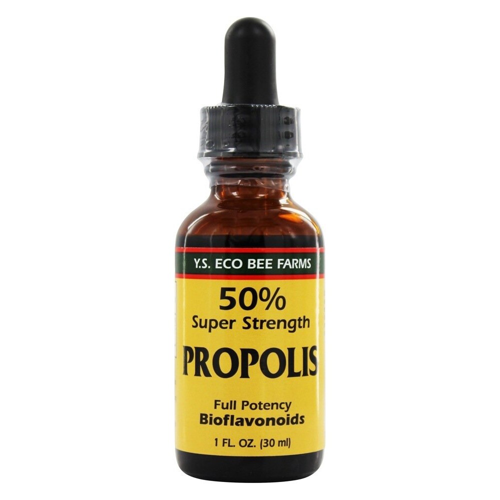 YS Organic Bee Farms 50% Super Strength Propolis Tincture, 1 Ounces