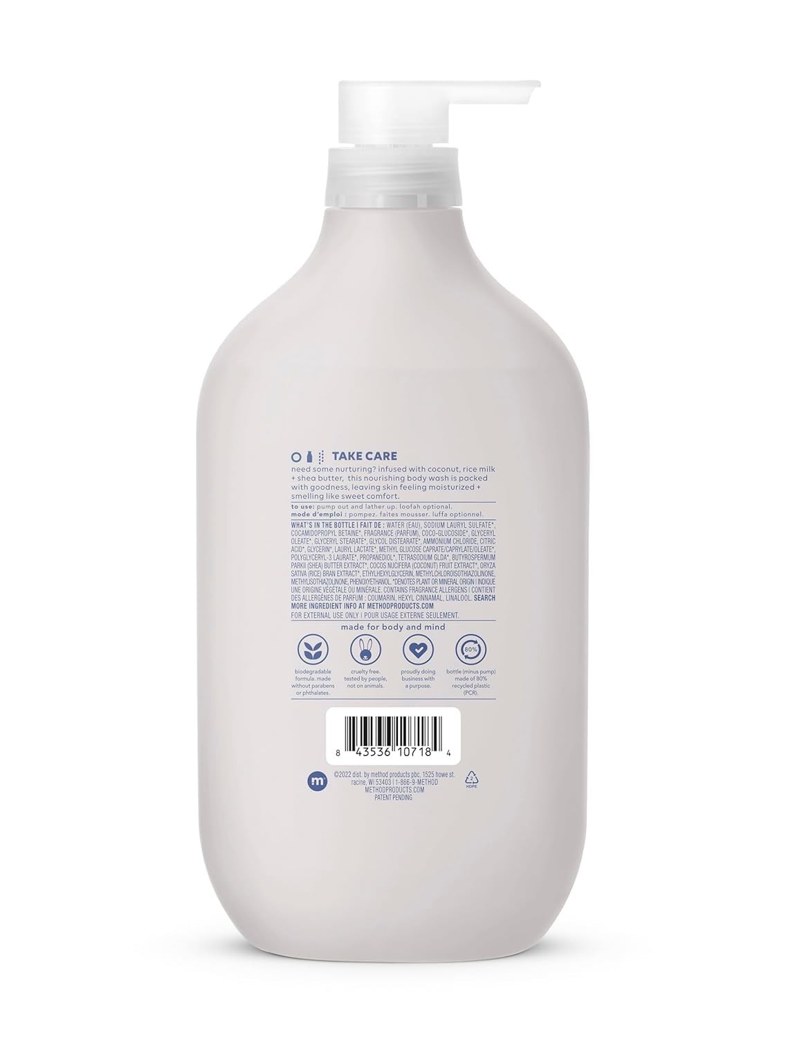Body Wash, Simply Nourish, Paraben and Phthalate Free, 28 oz Pack of 1