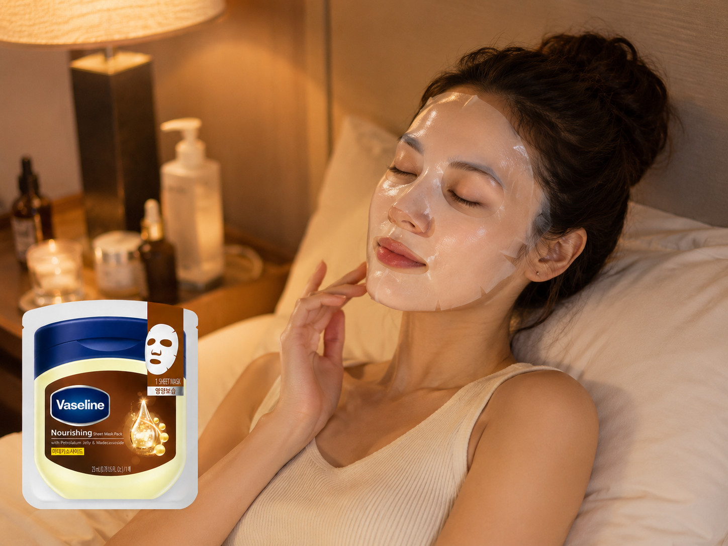 Vaseline Nourishing Sheet Mask 10 Pack Korean Face Mask Madecassoside