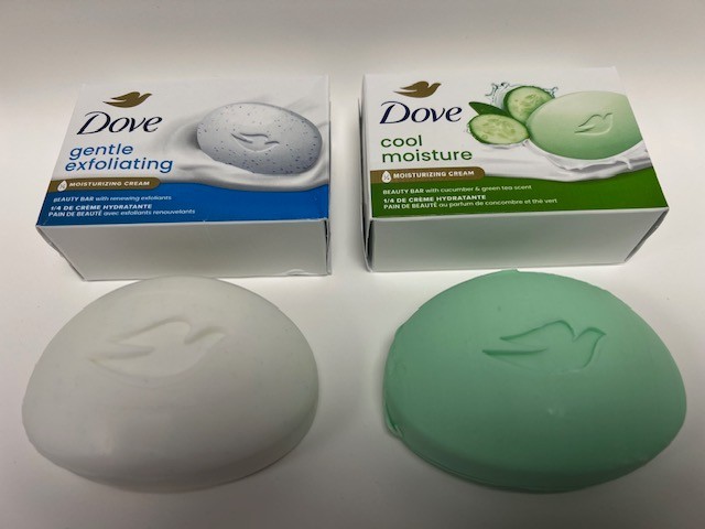 Dove Soap Beauty Bar 6 Bars, 106 g each, total 636 g, Cool Moisture Gentle Exfo