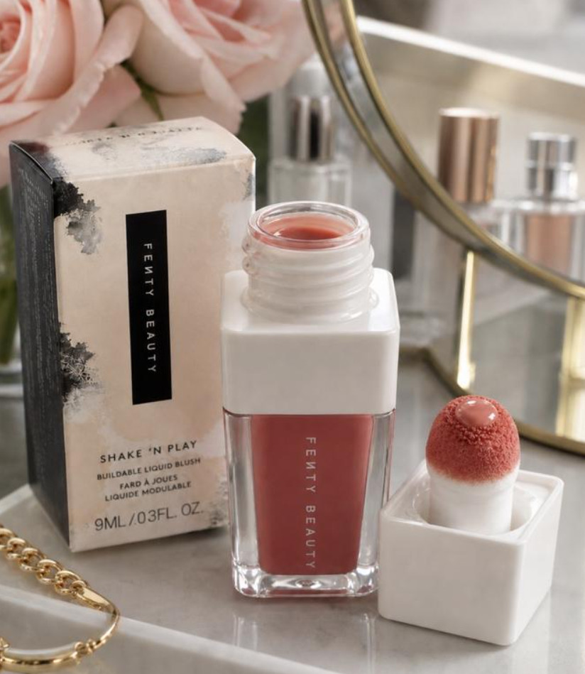 Fenty Beauty by Rihanna Shake N’ Play Liquid Blush, 5 SHADES, 0.3 oz