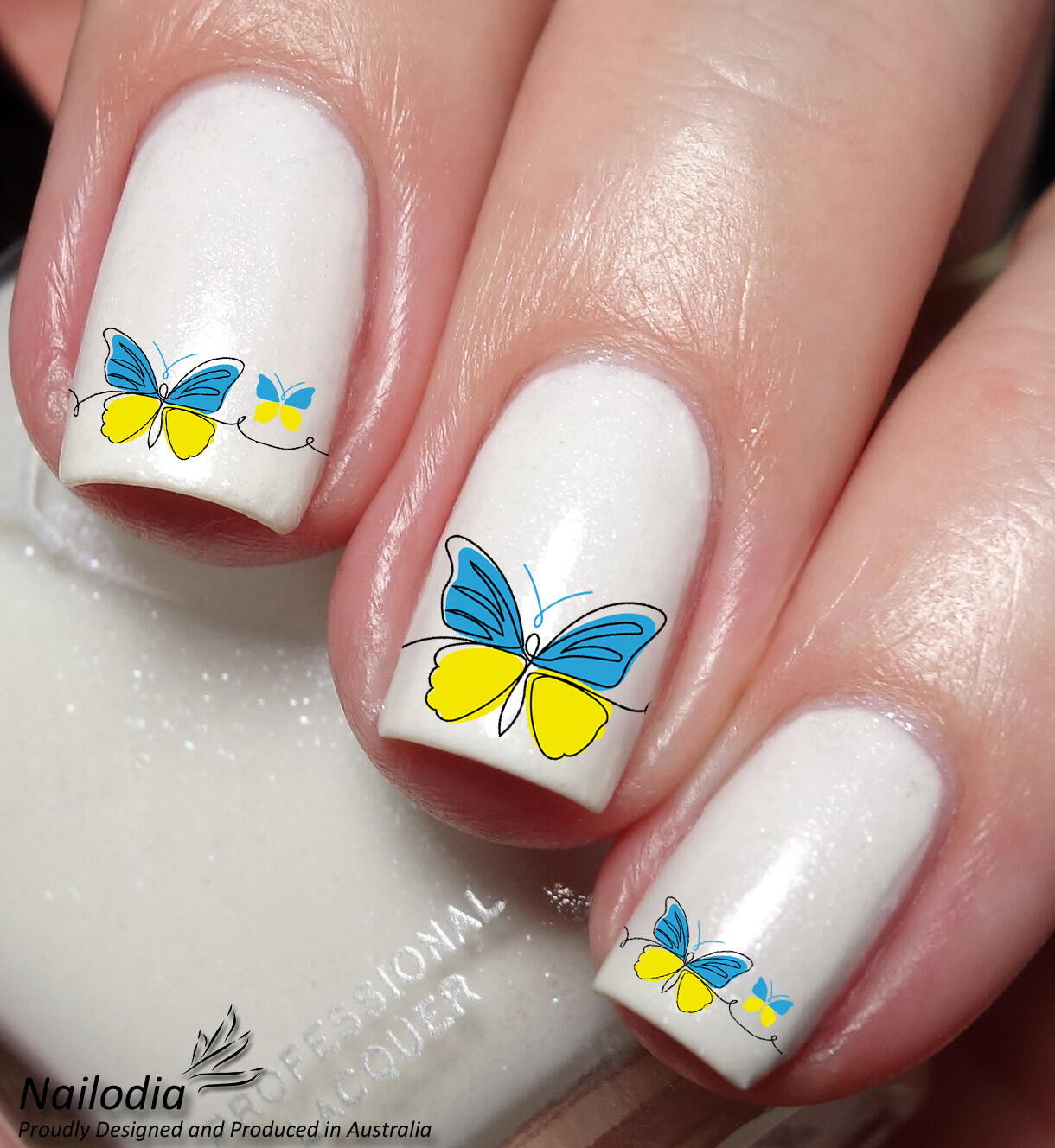 Ukraine Supporters Nail Art Decal Sticker Water Transfer Slider