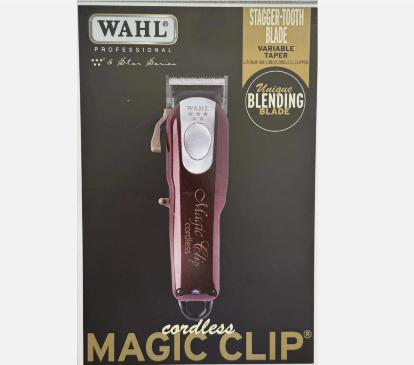 Wahl Professional 5 Star Cordless Magic Clip Hair Clipper with 100+ Minute Run