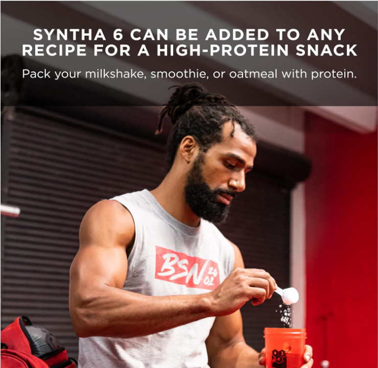 BSN SYNTHA-6 Protein Powder, Strawberry Milkshake, 48 Servings