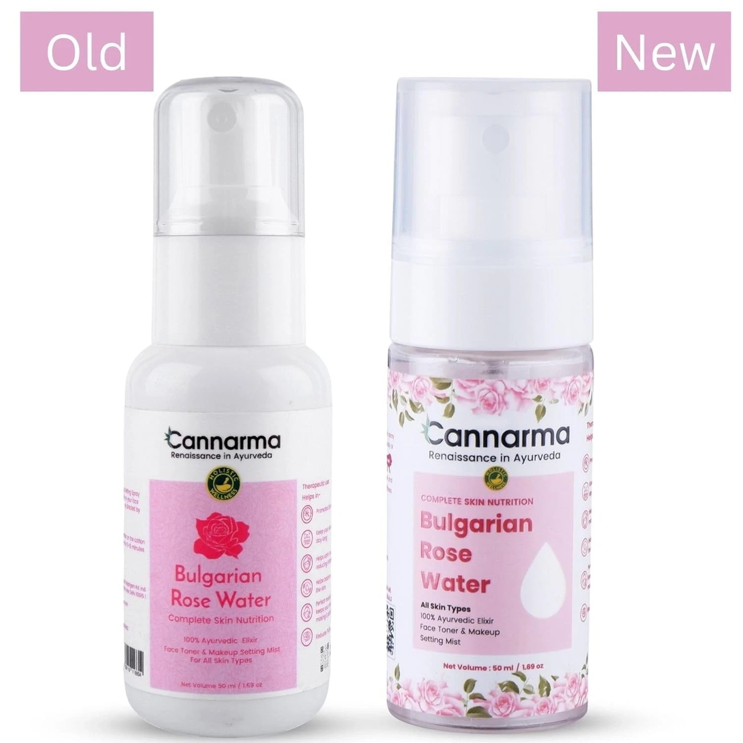 Cannarma Bulgarian Rose Water For Glowing And Hydrates Skin 50ml