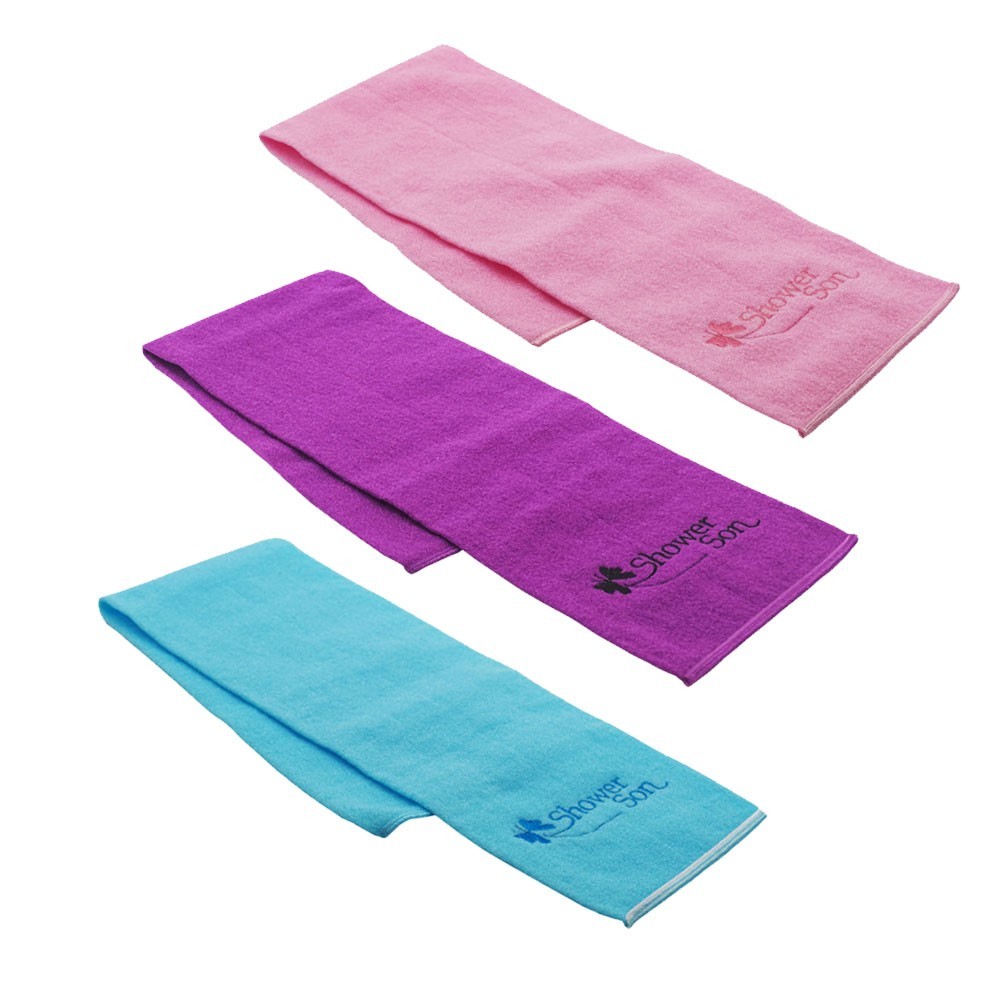 Premium Korean Italy Towel Long Back Scrubber Exfoliating Bath Strap Towel Aqua