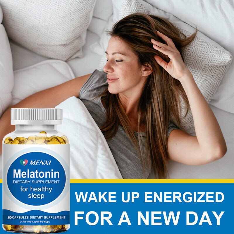5mg Sleep Health Capsules Improve Sleeping Relieve Stress Supplement Free Ship