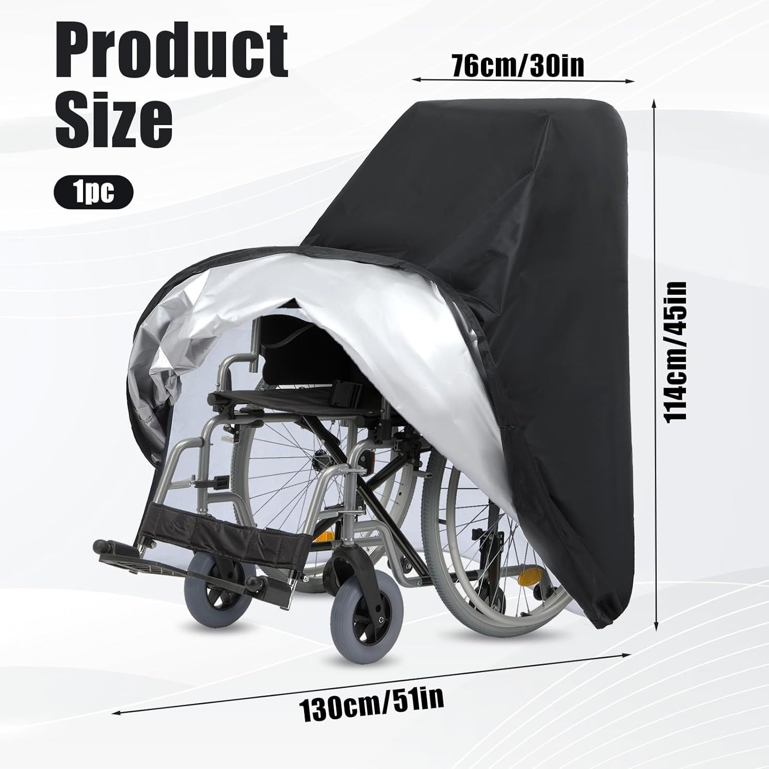 Electric Wheelchair Cover Waterproof Heavy Duty Dustproof Mobility Scooter Stora