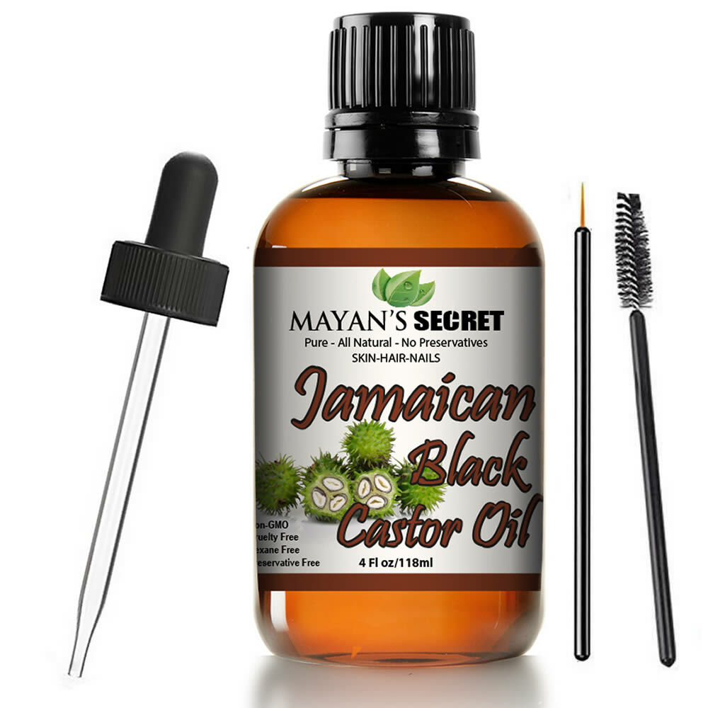 Premium Jamaica Black Castor Oil for Eyelashes, Eyebrows,Hair Growth,Skin & Face