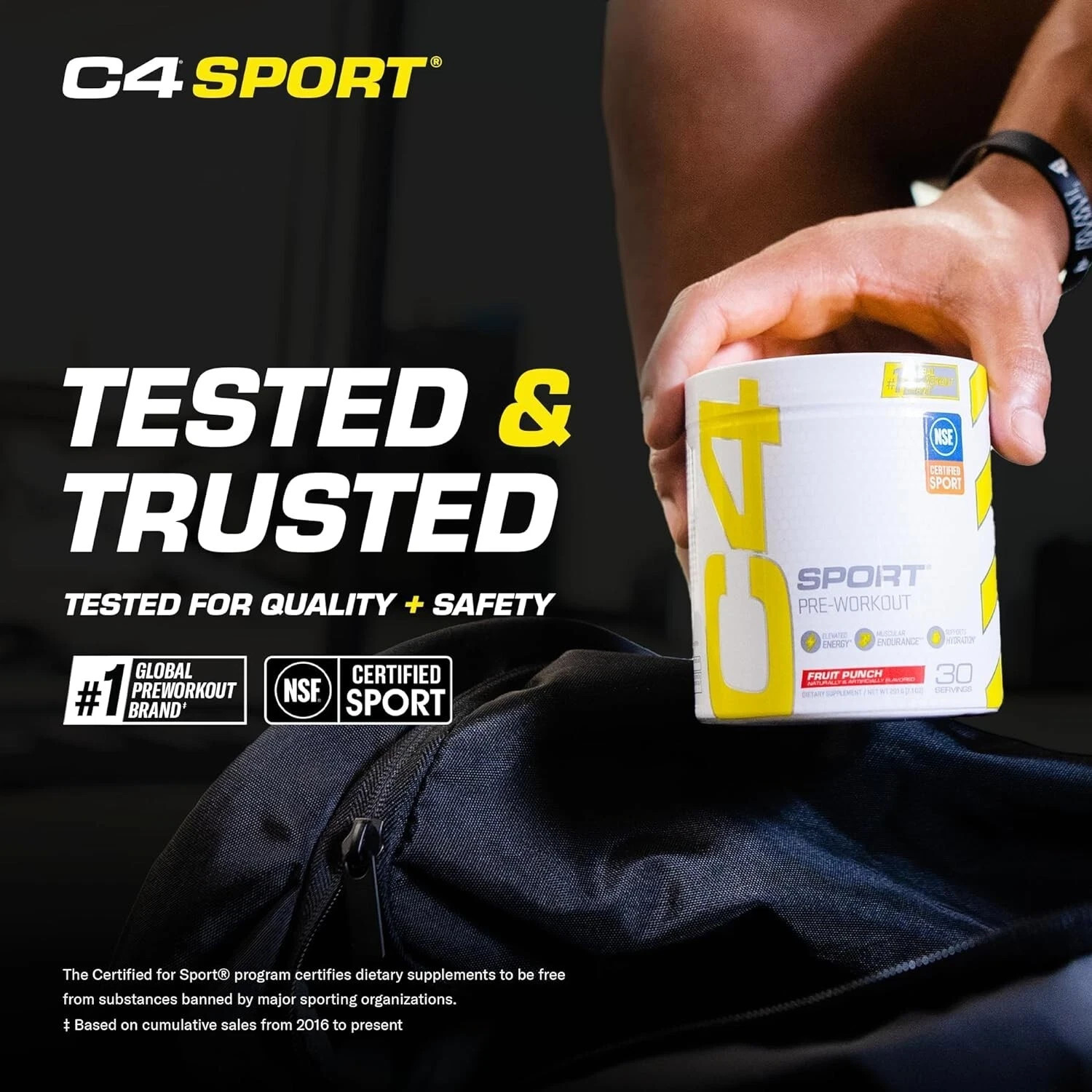 (6) Cellucor C4 Sport PRE-WORKOUT «FRUIT PUNCH» Powder 30 Servings Exp 04/2026