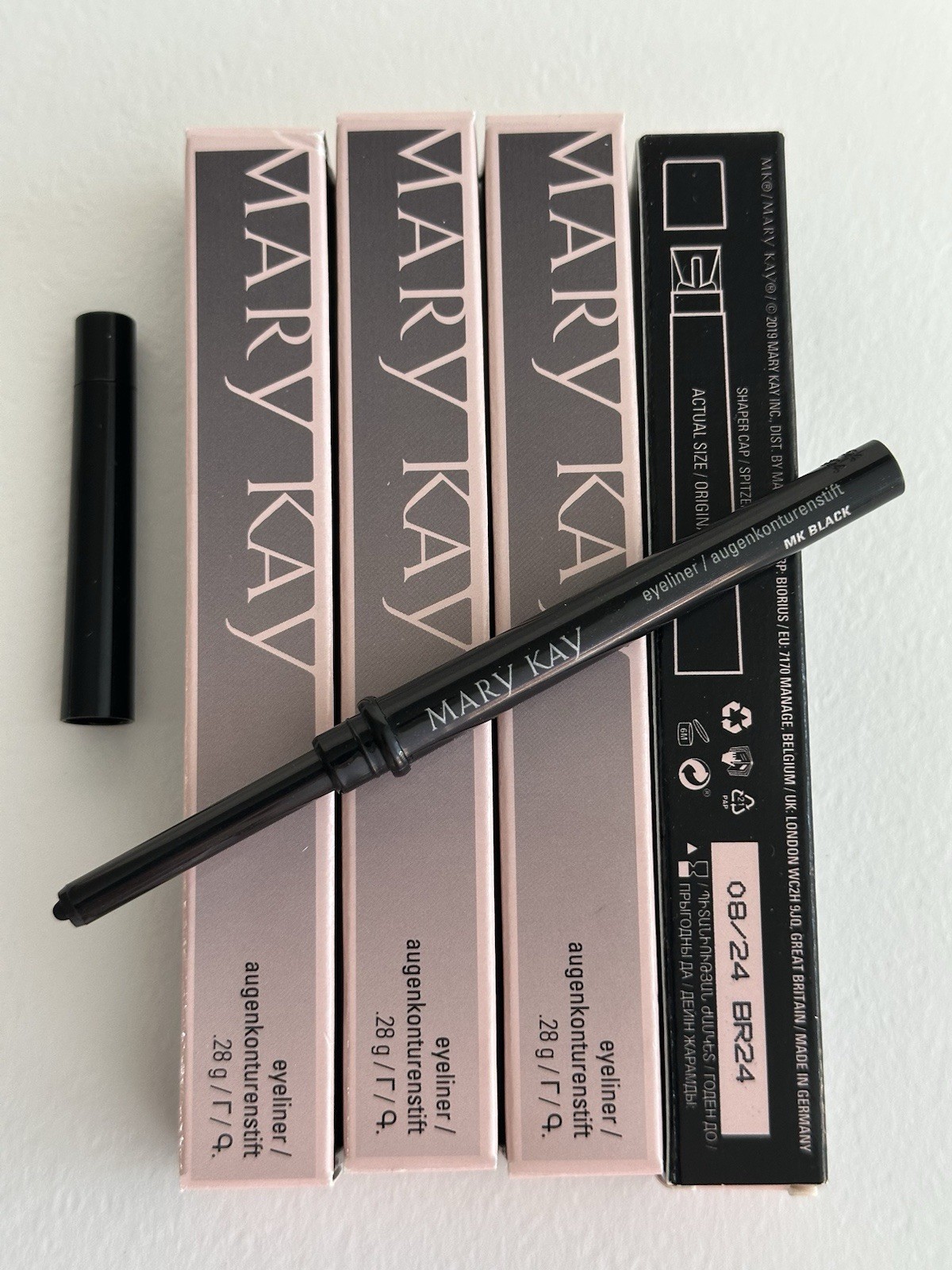 Mary Kay LOT of 4 Eyeliner BLACK. Exp. 08/2024. New.