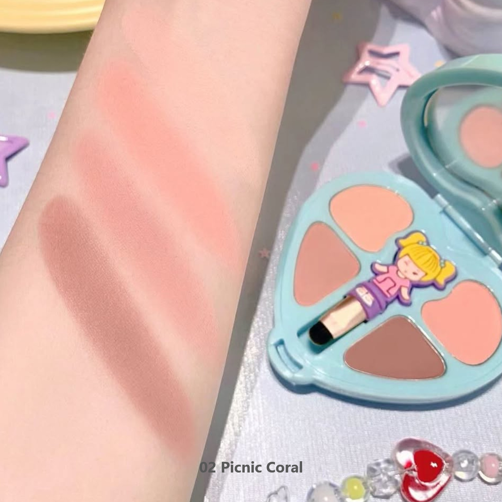 DASIQUE X Polly Pocket Little Shadow Palette 3.9~4.4g Limited K-Beauty