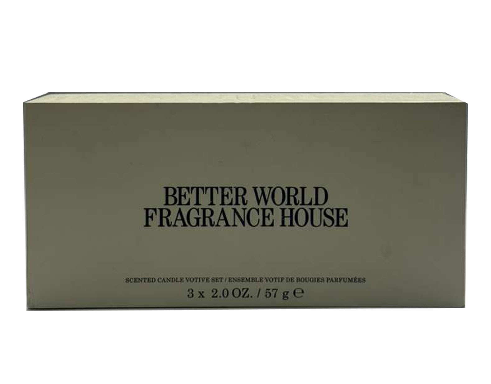 Better World Fragrance 3 PC Candle-2oz each Carby Musk + More