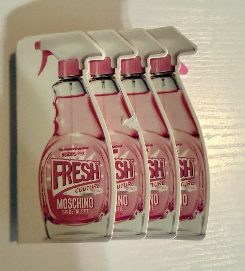 Moschino Fresh Pink Eau de Toilette Spray Sample 0.03 fl oz (Set of 4)