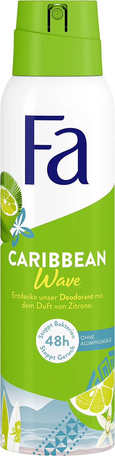 Fa Caribbean Lemon Deodorant Spray 150ml (Pack of 3)