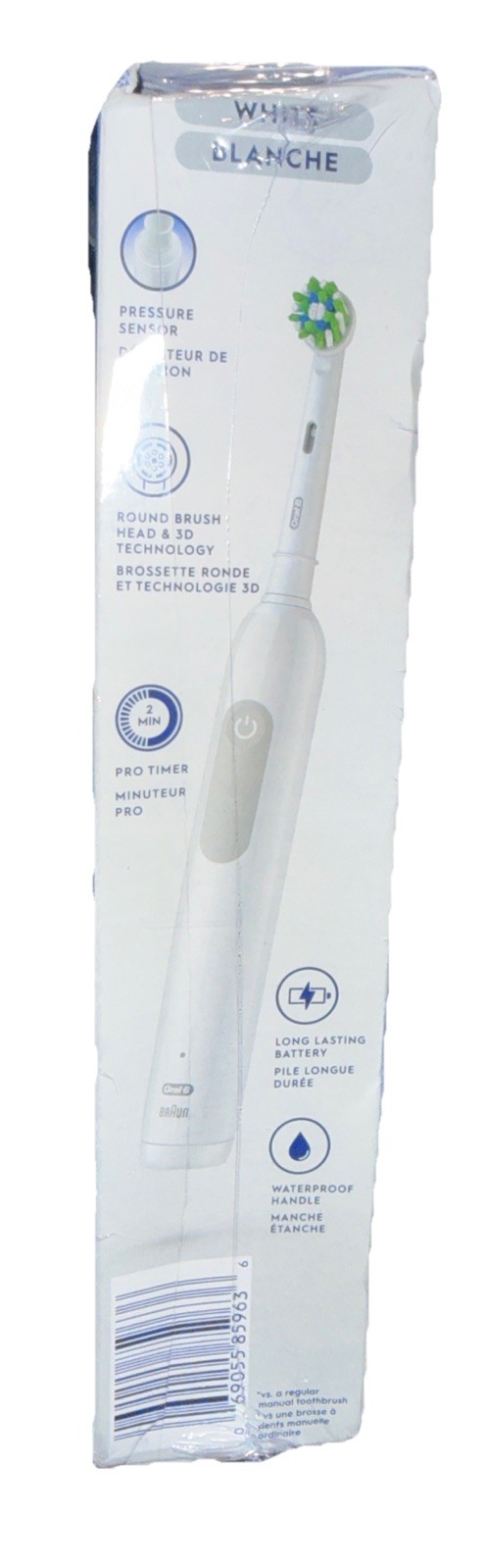 Oral-B Pro 1000 Rechargeable Toothbrush Handle / Charger / Brush – White