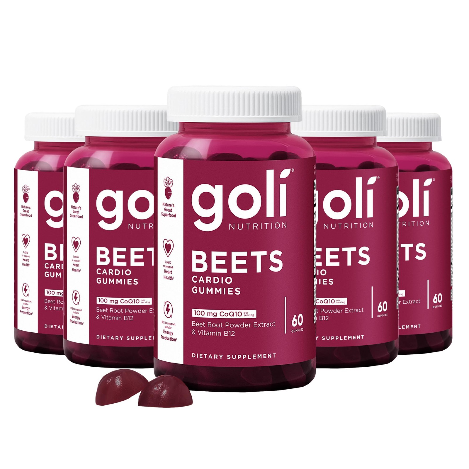 Goli Nutritional Supplement Beets – 300 Count5 Pack Of 60 – –