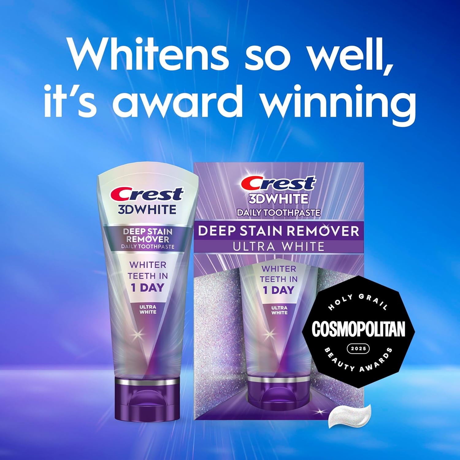 Crest 3DWhite Brilliance Deep Stain Remover Ultra White Toothpaste – 2.1oz