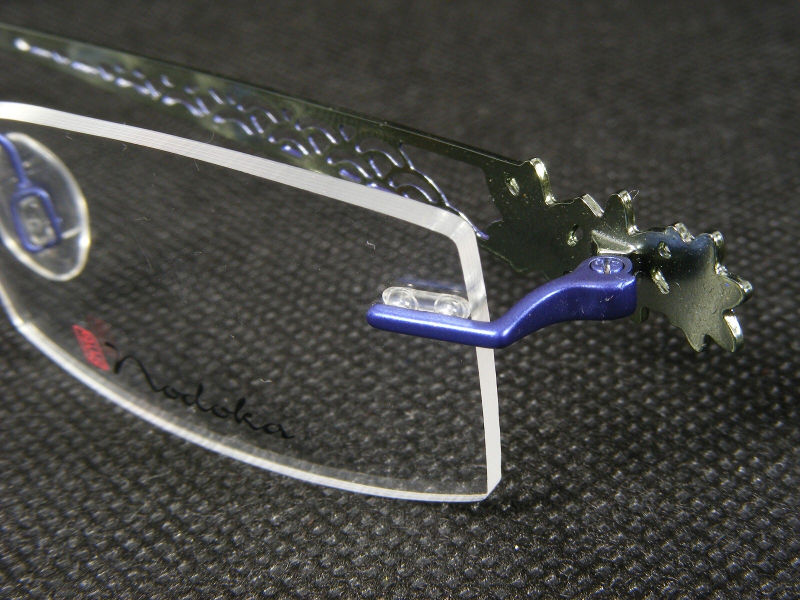 Nodoka Charmant ND10160 PU Purple Blue UNIQUE RARE EYEGLASSES GLASSES 49-19-140