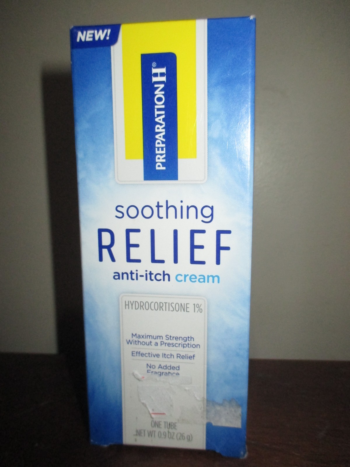 Preparation H Soothing Relief 1% Anti-Itch Cream; 0.9 Oz Discontinued 12/2026