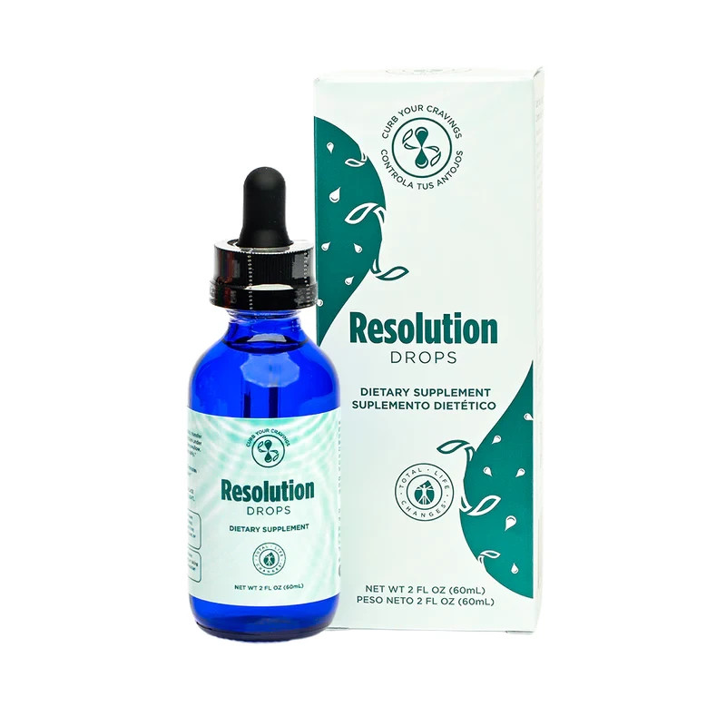 Resolution Drops Curb Your Cravings Supplement Supports Overall Wellness 2 fl oz