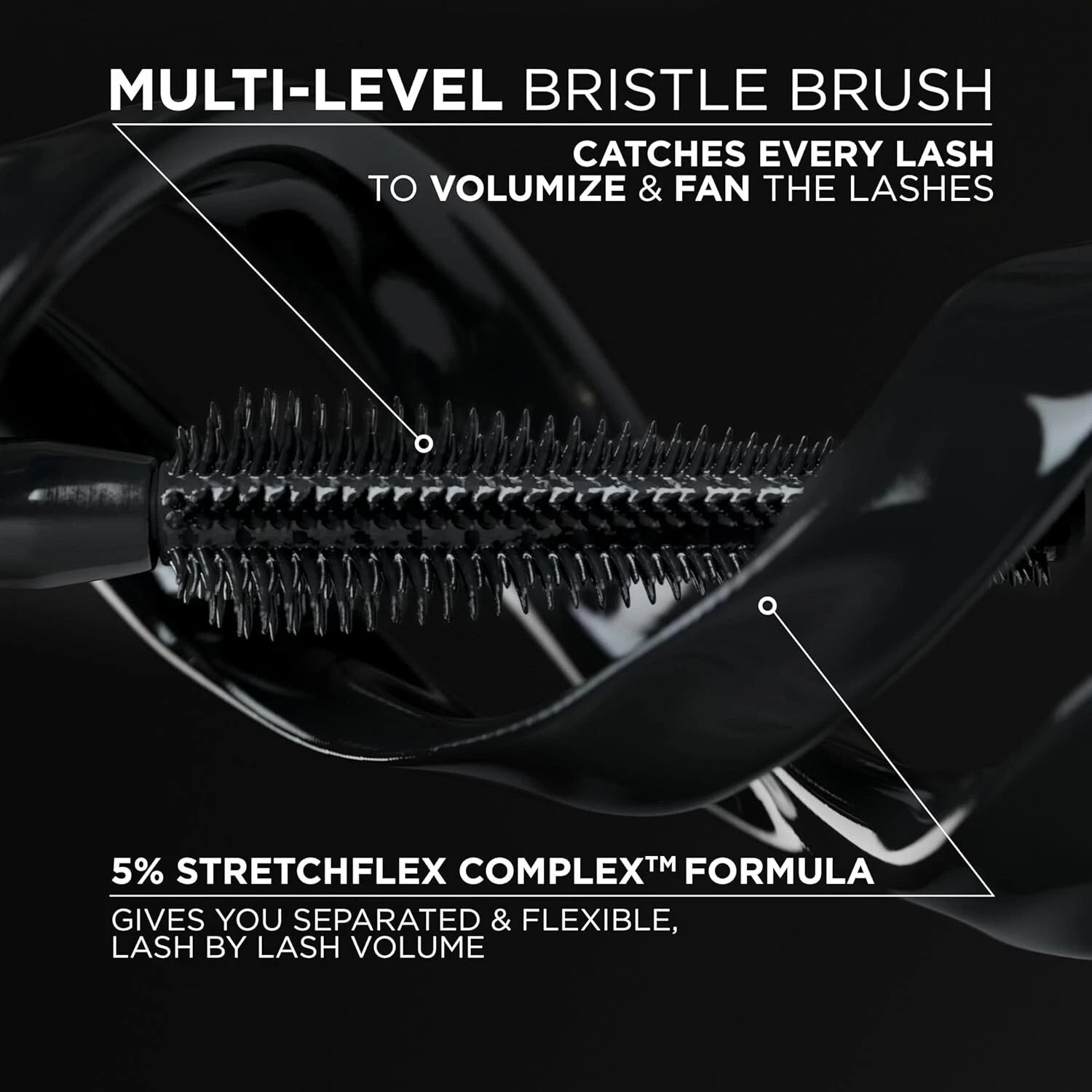 (2) L’oreal Voluminous Panorama Mascara 701 Blackest Black 0.33 OZ – New W/O Box