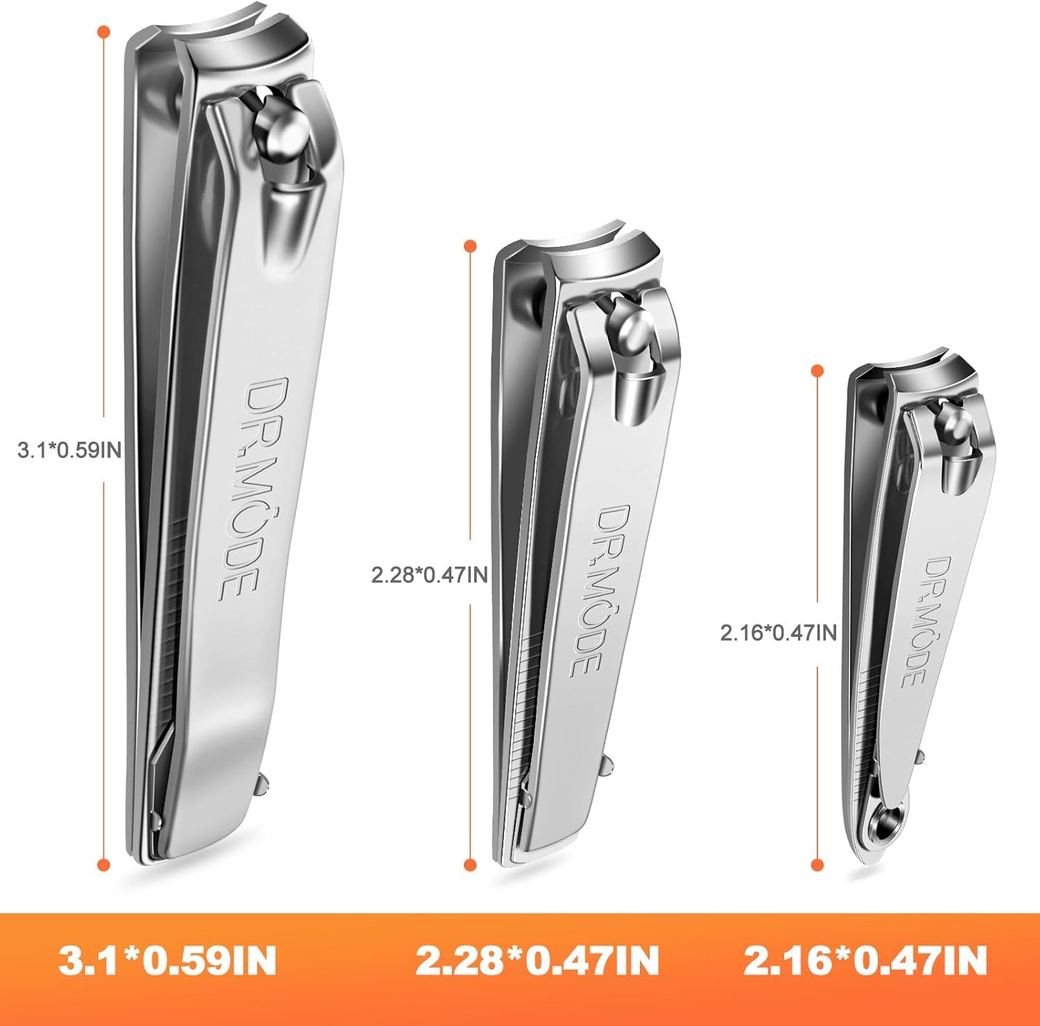 Finger Nail Clippers Adult – 8 Pack Nail Clippers Bulk for Men Women Sharp