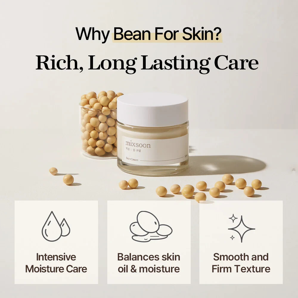 Mixsoon Bean Cream 50ml/ 1.69fl oz, EXP:05/2027 FAST SHIPPING, NEW [US SELLER]