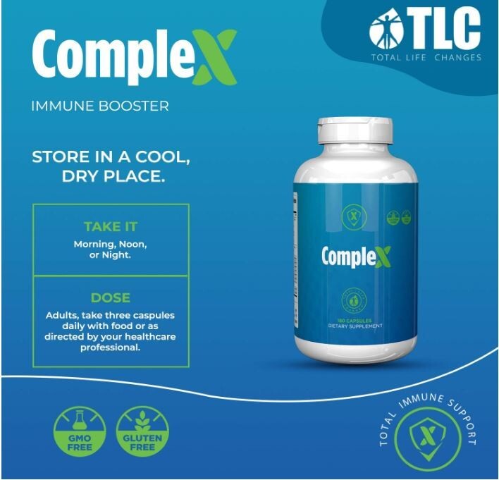 TLC Total Life Changes COMPLEX Immunity Booster Energy 180ct 2 Month Supply $70