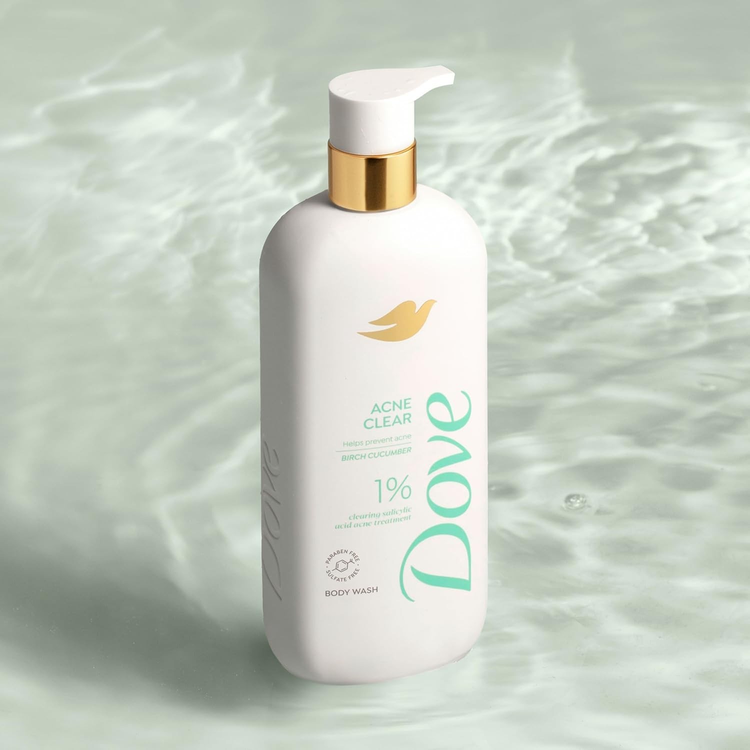 Dove Serum Body Wash Acne Clear 18.5 Fl Oz (Pack of 1) B17-66