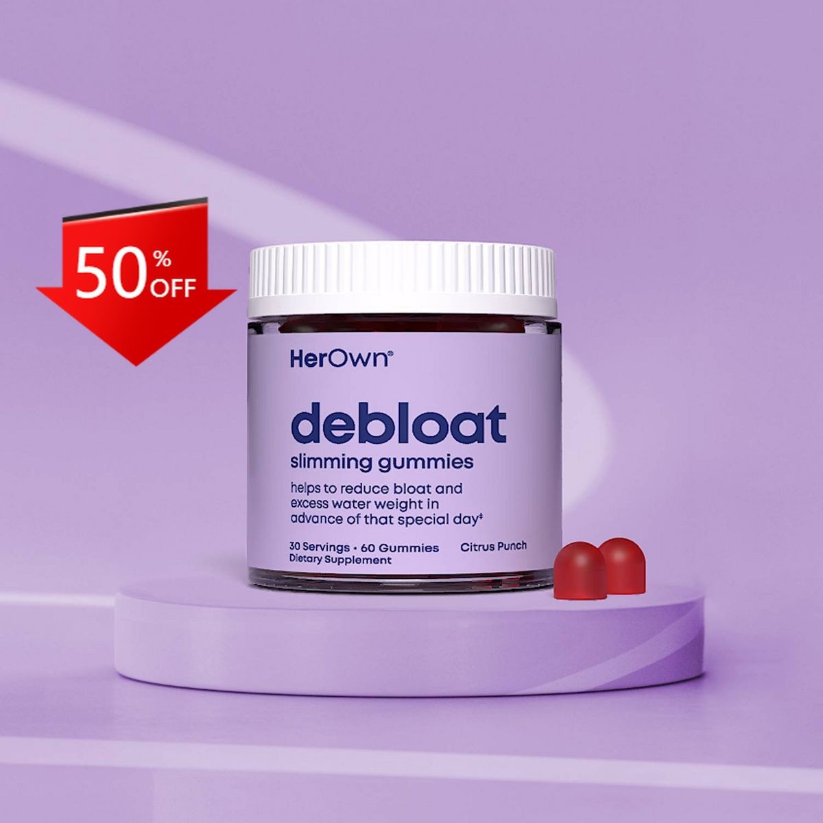 Her Own Debloat Multivitamin Gummies – 60ct