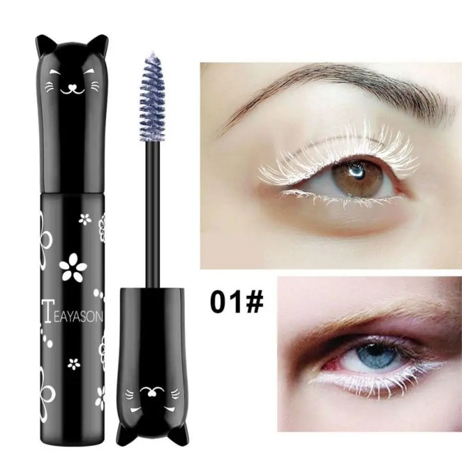 6 Colors Mascara Set, Rainbow Colorful Mascara for Thicking Charming Lashes-Look