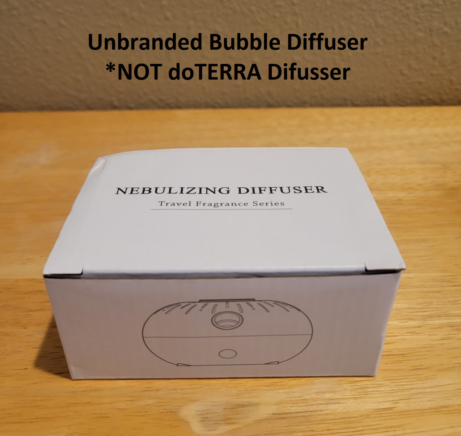 Unbranded Bubble Motion Activated Diffuser Waterless + doTERRA Frankincense 5 ml