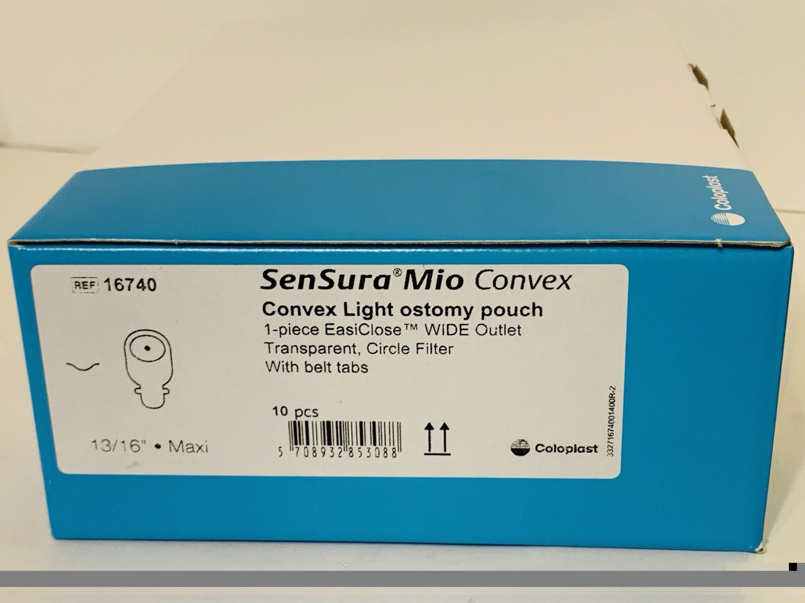10 Coloplast 16740 SenSura Mio Convex Ostomy Pouch 1BX/10EA 2026/01