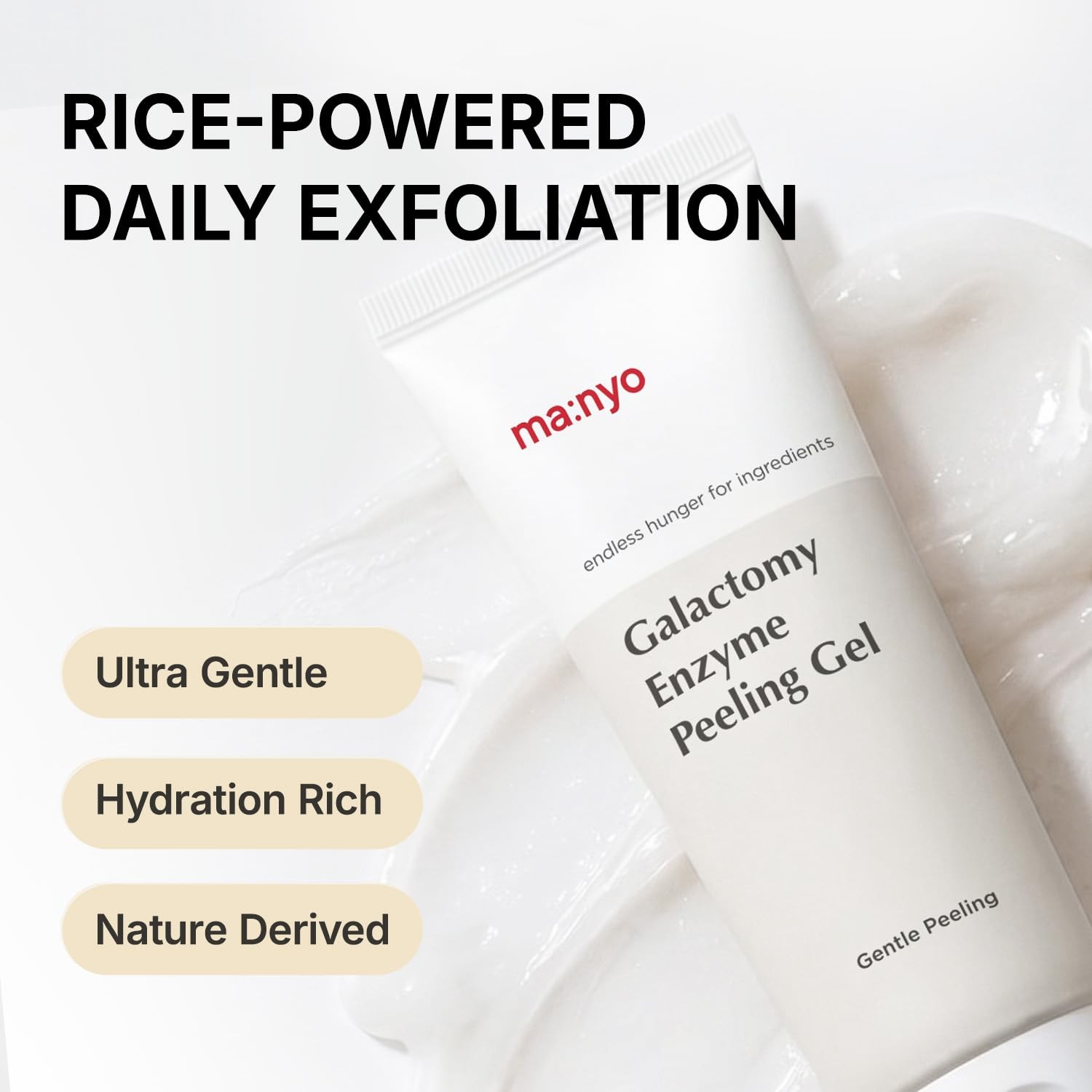 MANYO Galactomy Enzyme Peeling Gel, Face and Body Scrub, Dead Skin Remover, B…